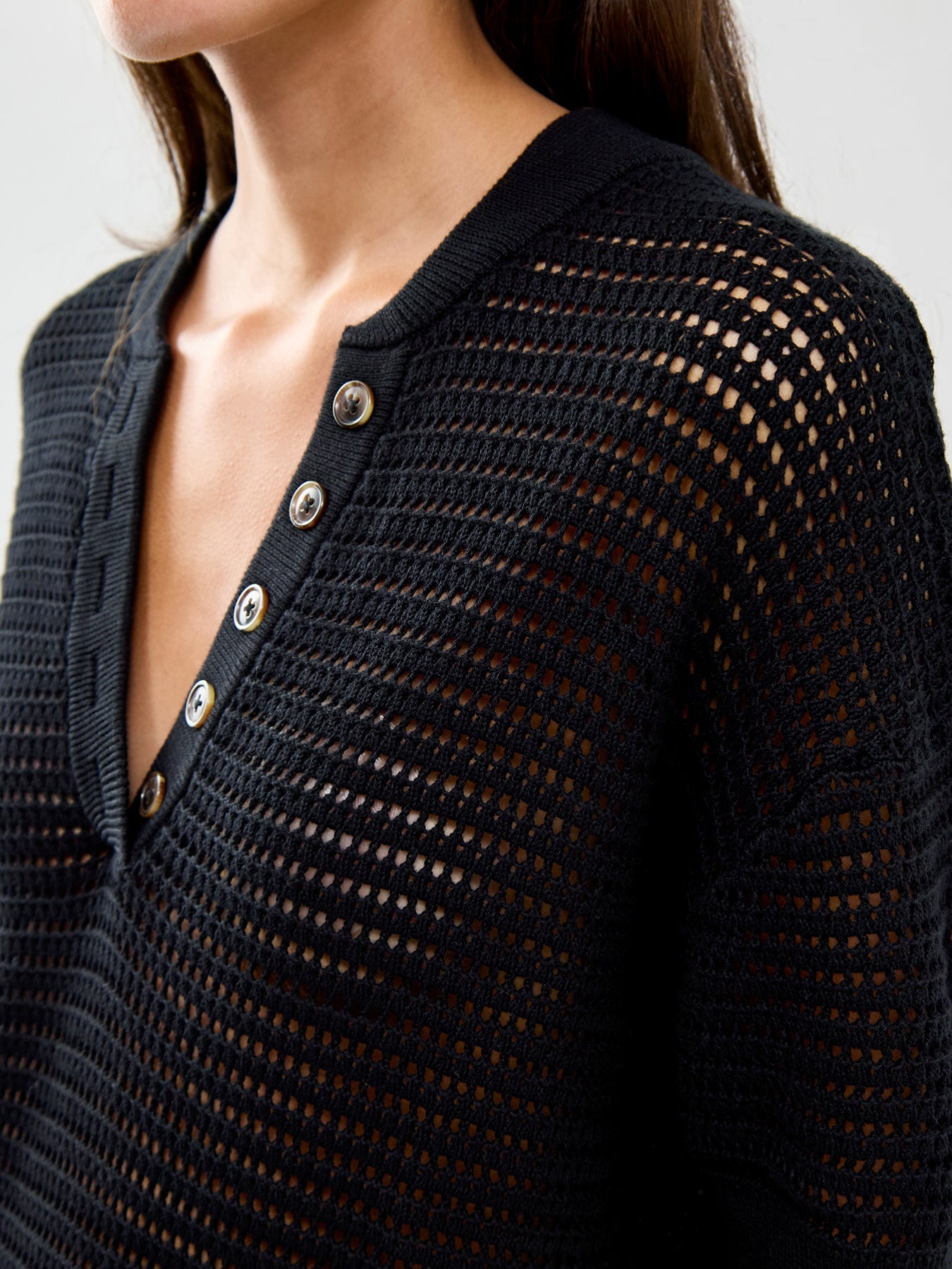 Callie Knit Top Black