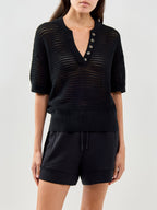 Callie Knit Top Black