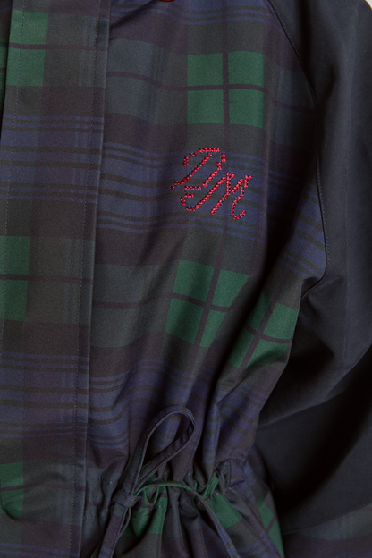 Stylish waterproof jackets that can be worn on rainy days- navy check---Add to cart and enjoy 50% off