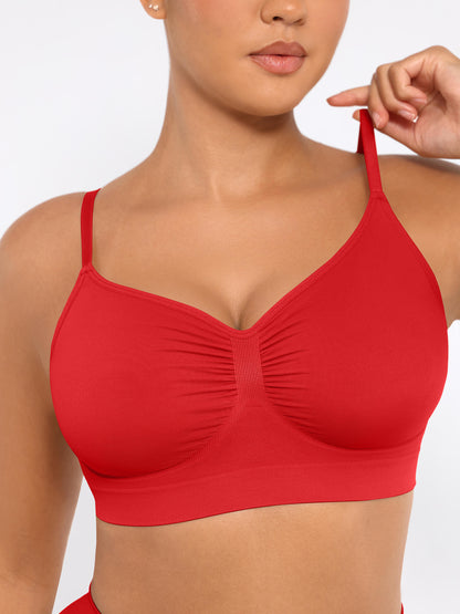 Pocketsh 3-Pack Smooth Seamless Wireless Bra Bundle
