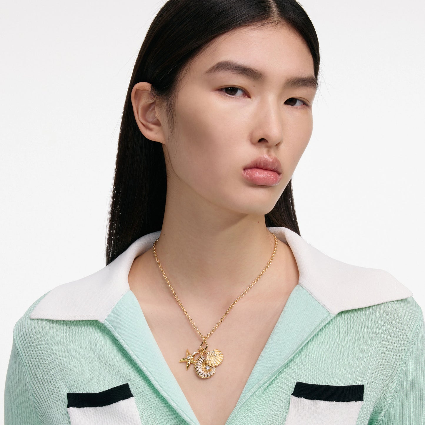 Gold Multi Charm Necklace