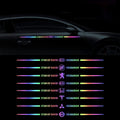 Car logo colorful stickers, car color-changing laser reflective car stickers, personalized A-pillar car door and hood stickers.