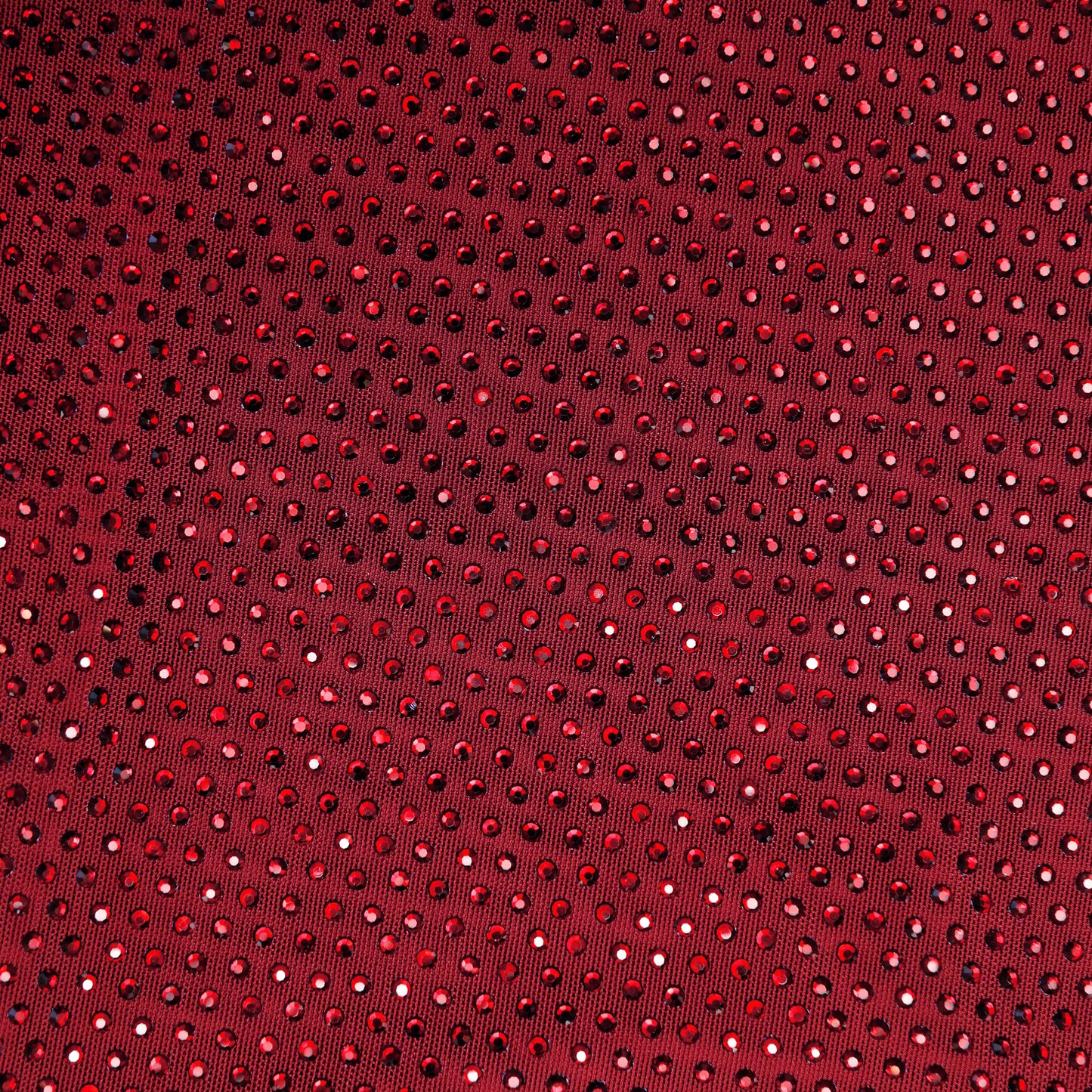 Burgundy Rhinestone Drape Midi Dress