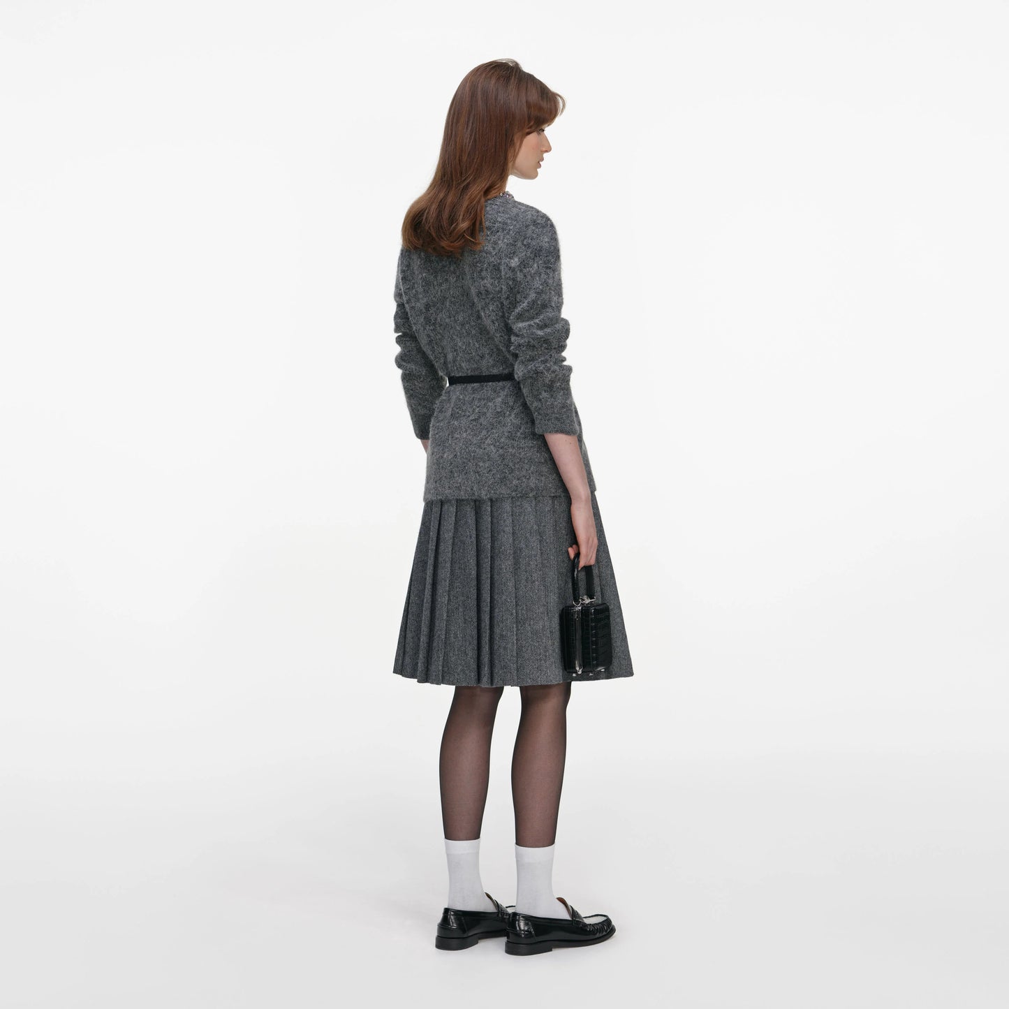 Charcoal Crystal Trim Cardigan