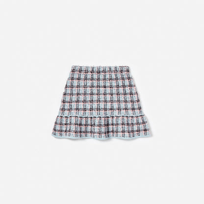 Textured Stripe Knit Skirt