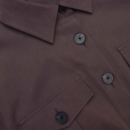Brown Cotton Belted Midi Dress