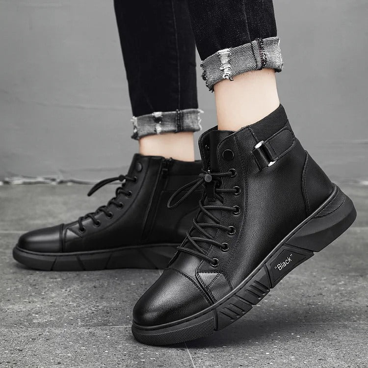 🔥Last Day 49% OFF! 2024 Men's Genuine Leather Martin Boots