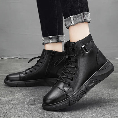 🔥Last Day 49% OFF! 2024 Men's Genuine Leather Martin Boots