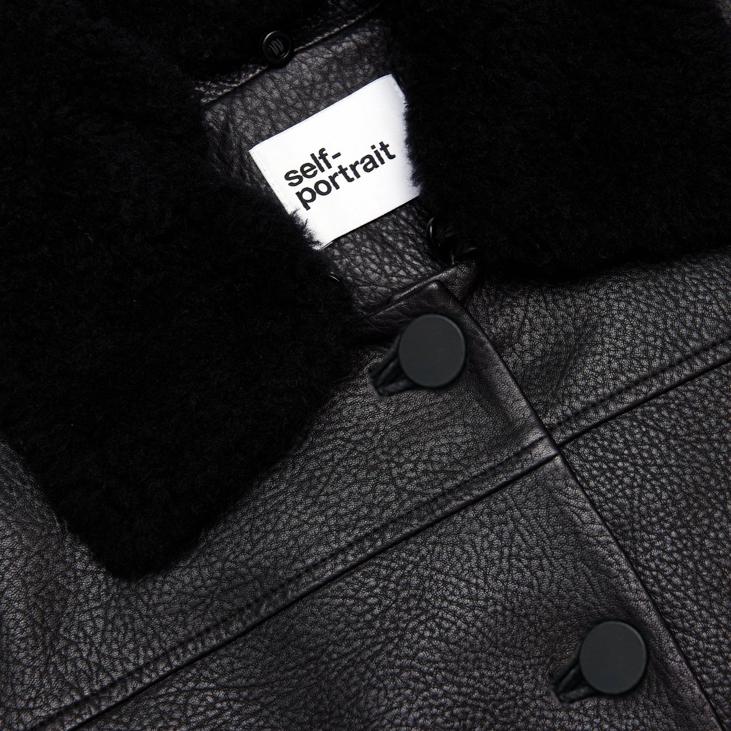Black Cropped Leather Jacket