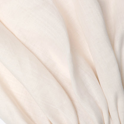 Cream Draped Sleeve Top