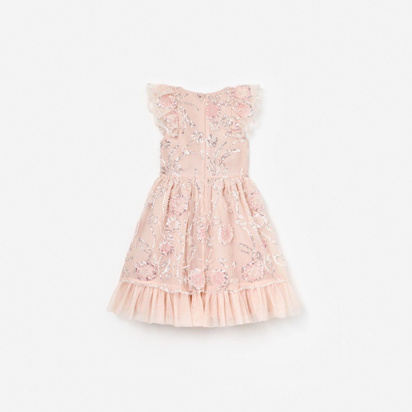 Pink Sequin Embellished Dress