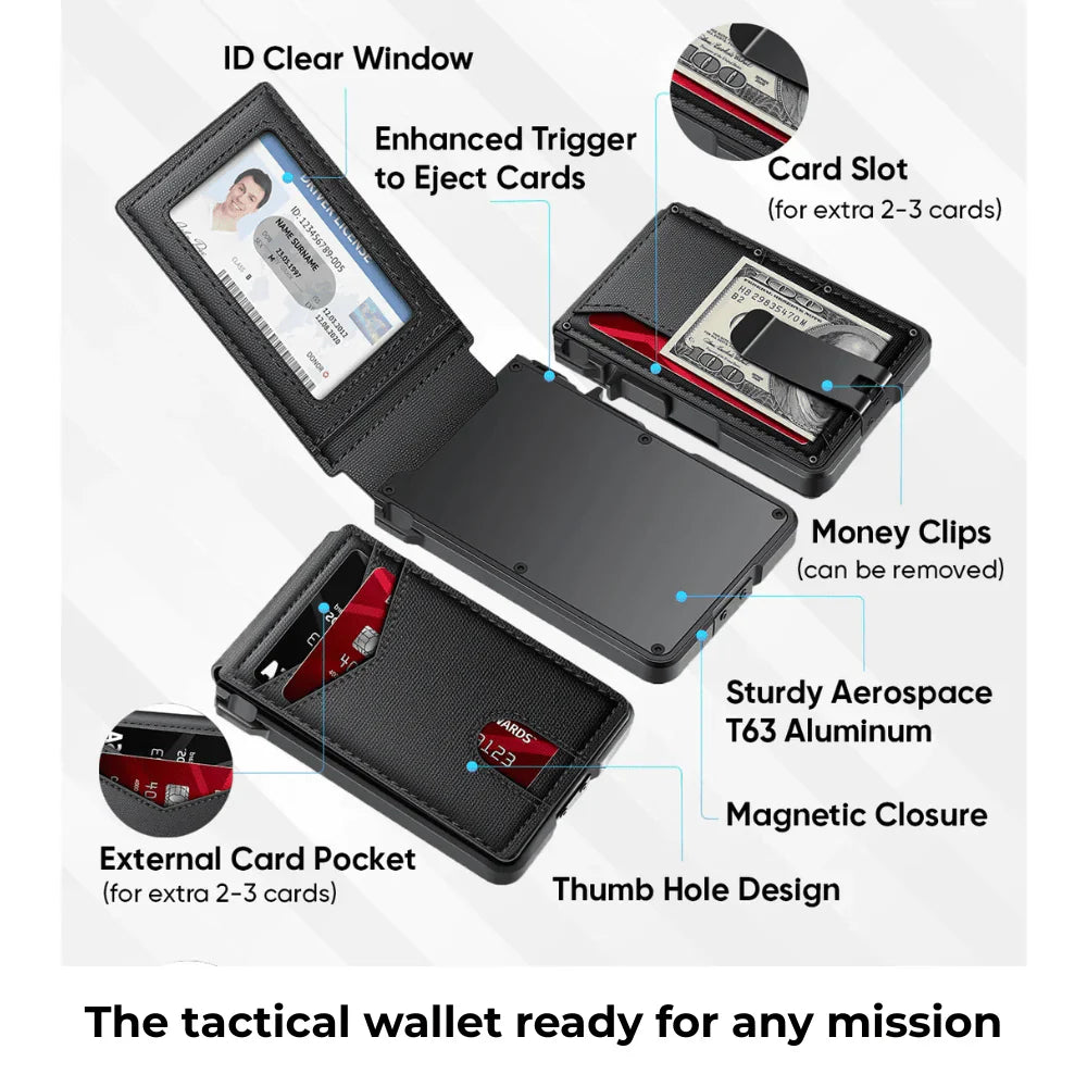 😊The hottest wallet of 2026😊 Tactical Wallet - Military Limited Issue - The Wallet That Holds the Most Cards in the World
